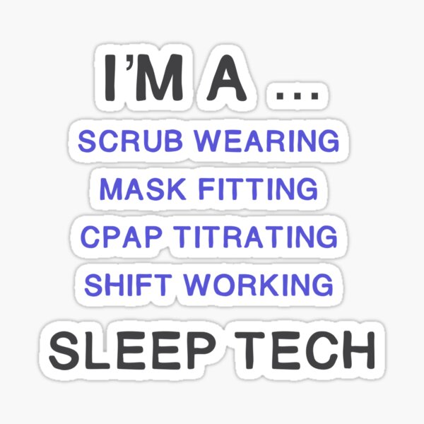 Item preview, I’m a sleep tech Purple  designed and sold by Sleepygirl2010.
