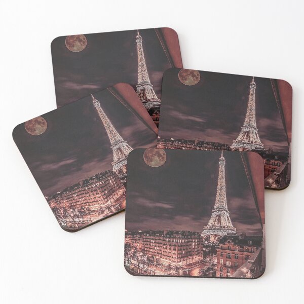 Item preview, Paris Nights Rose Gold - City Scene Aesthetic - Window View designed and sold by wildxinfinite.