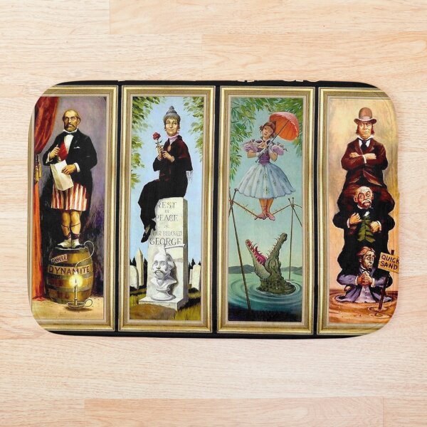 HAUNTED MANSION Vintage New Orleans Liberty Square Prints. Bath Mat