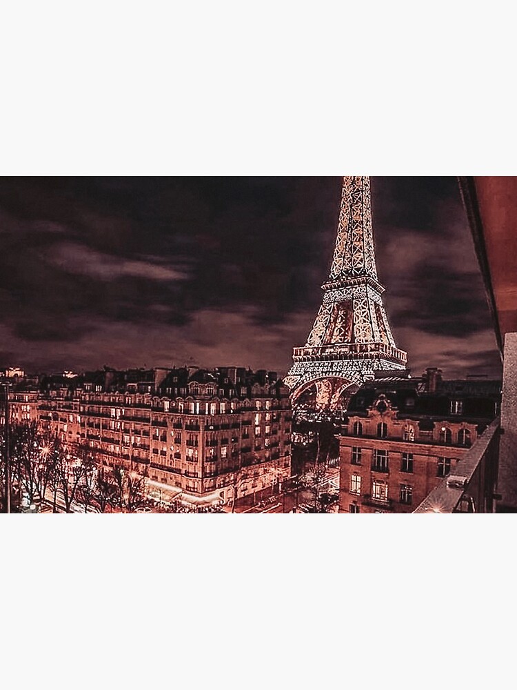 Paris Nights Rose Gold City Scene Aesthetic Window View Laptop Skin For Sale By Wildxinfinite Redbubble