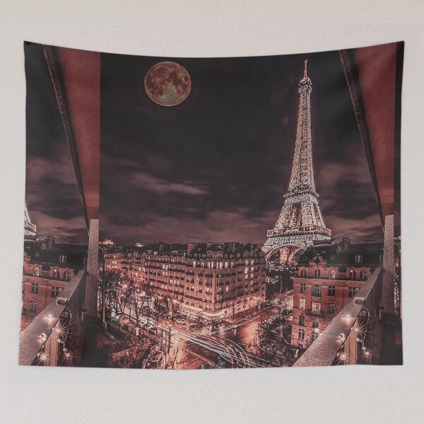 Item preview, Paris Nights Rose Gold - City Scene Aesthetic - Window View designed and sold by wildxinfinite.