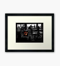 Open fire Framed Print