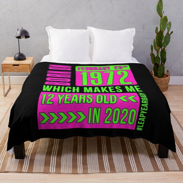 Item preview, 1972 - 72 - 12 years old PINK #leapyearbaby Girls and Womens Funny Leaper Leapling Leap Year Birthday Gifts, Shirts, Tshirts designed and sold by GabiBlaze.