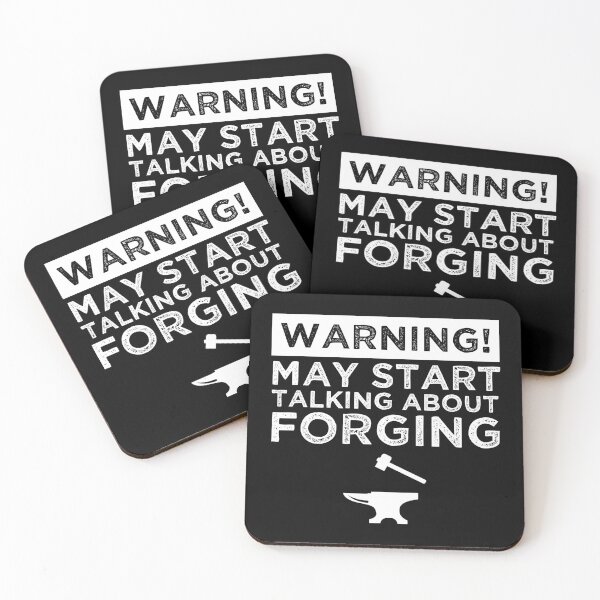 Item preview, Warning! May Start Talking About Forging designed and sold by Cat Lady Designs.