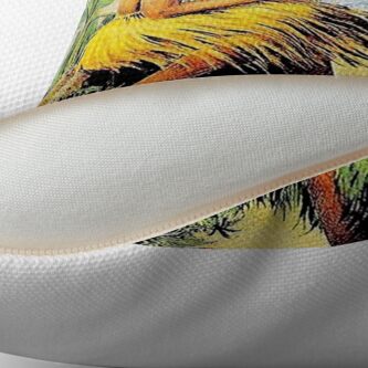 Alternate view of HAWAII Vintage Honolulu Mid-Pacific Carnival Print Throw Pillow