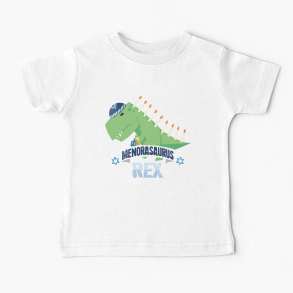 Item preview, Menorasaurus Rex Dinosaur Hanukkah Jewish Chanukah Menorah Gift designed and sold by Dressed For  Duty.