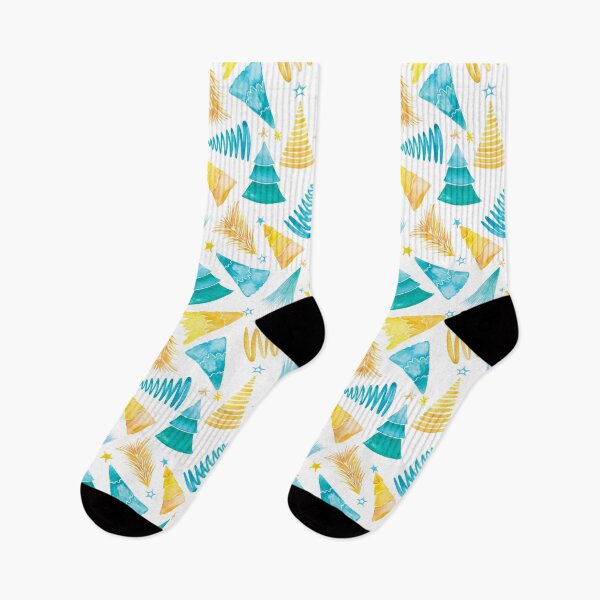 Item preview, Oh Christmas Tree in Teal-Turquoise and Yellow-Gold designed and sold by Gingerlique.