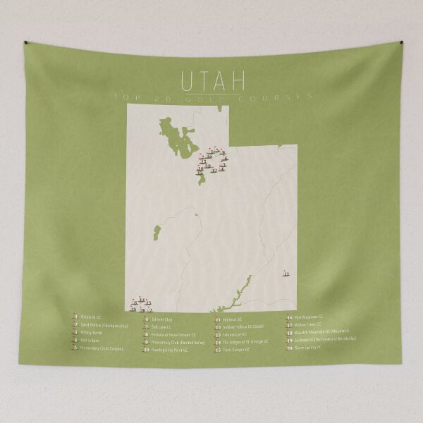 Item preview, Utah Golf Courses designed and sold by FinlayMcNevin.