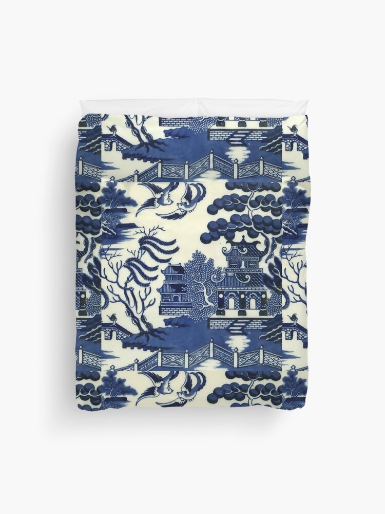 oriental toile bedding