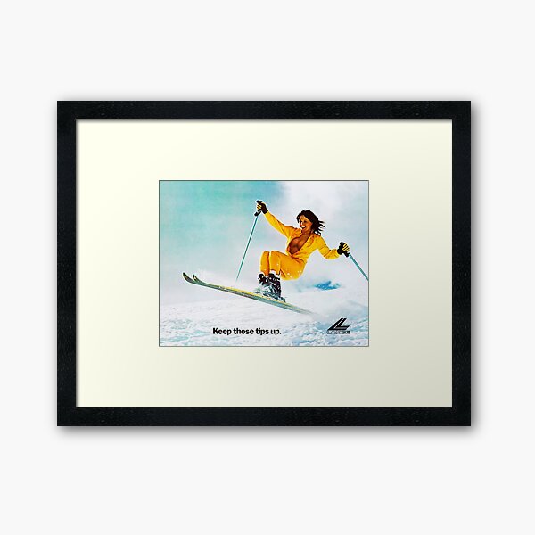 Ski Girl Framed Art Print