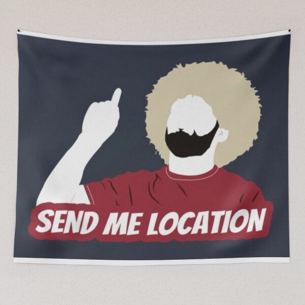 Item preview, Khabib Nurmagomedov UFC "Send Location" Wall Tapestry/Poster designed and sold by Fatality MMA.