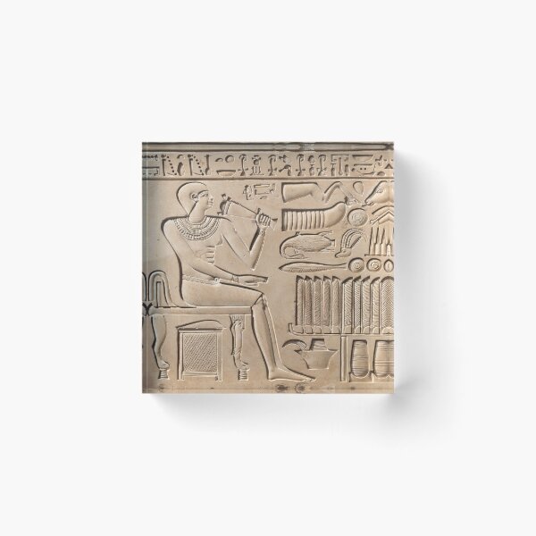 Item preview, Egyptian Early Middle Kingdom Funerary Stela from Thebes designed and sold by Vash Chen.