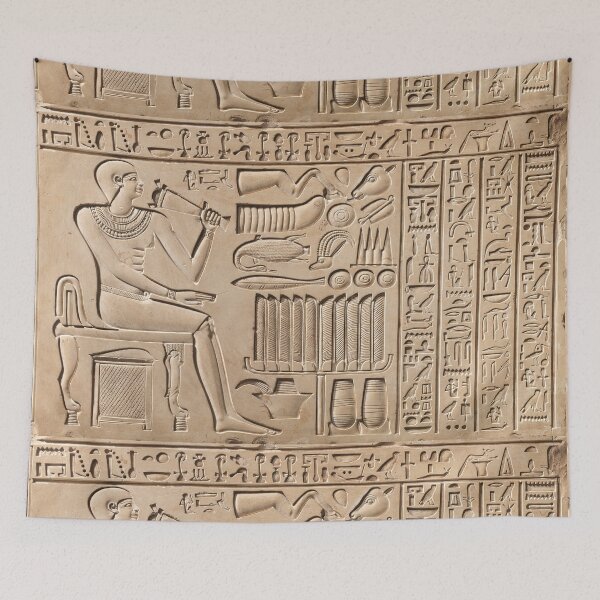Item preview, Egyptian Early Middle Kingdom Funerary Stela from Thebes designed and sold by Vash Chen.