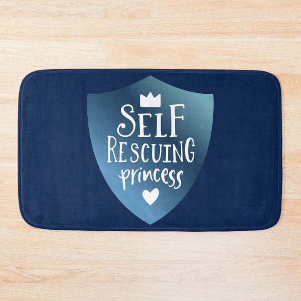 Item preview, Self Rescuing Princess Feminist Blue designed and sold by Kit Cronk.