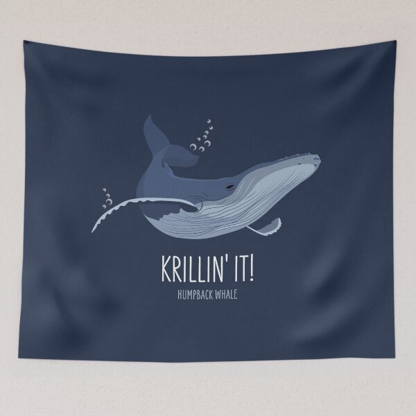 Item preview, Krillin it! - Humpback whale designed and sold by thesailfish.