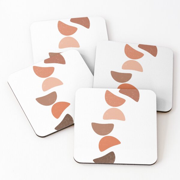Item preview, Terracotta Abstract 42 - Modern, Contemporary Art - Abstract Organic Shapes - Half Circles - Brown designed and sold by Studio Grafiikka.