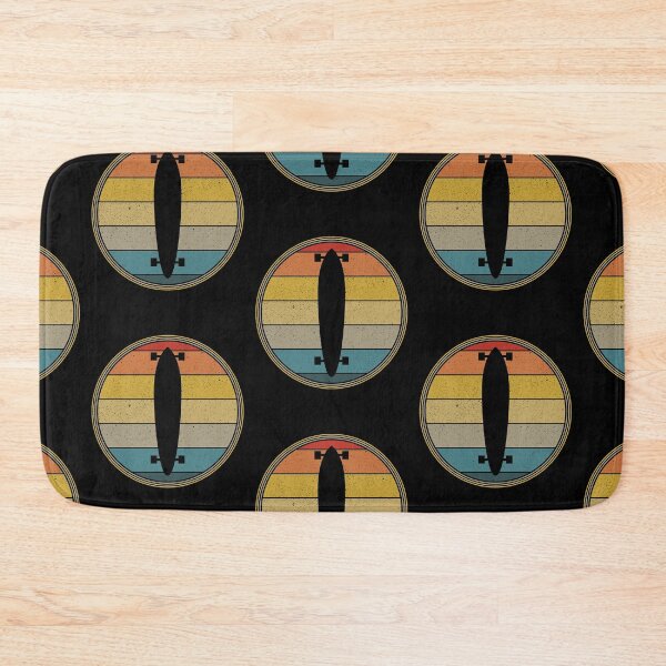 Item preview, Retro Vintage Long Board Skateboarding Design designed and sold by CrazyWebs.