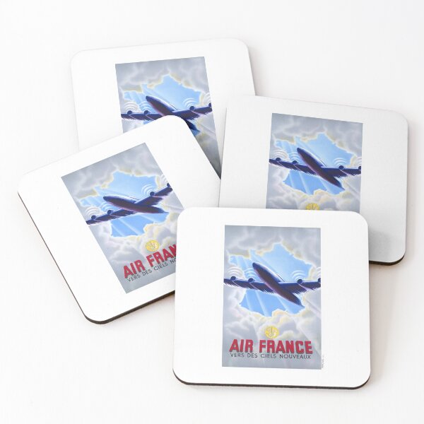 Item preview, 1946 Air France Towards New Skies Travel Poster designed and sold by retrographics.