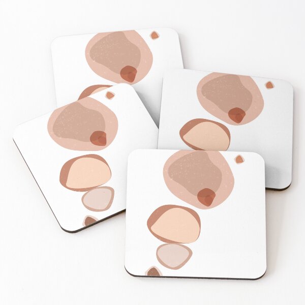 Item preview, Terracotta Abstract 44 - Modern, Contemporary Art - Abstract Organic Shapes - Bubbles - Brown designed and sold by Studio Grafiikka.