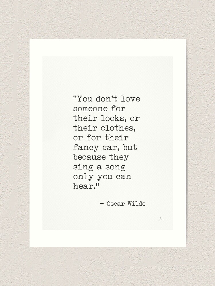 love quotes Oscar Wilde Art Print for Sale by epicpaper quotes