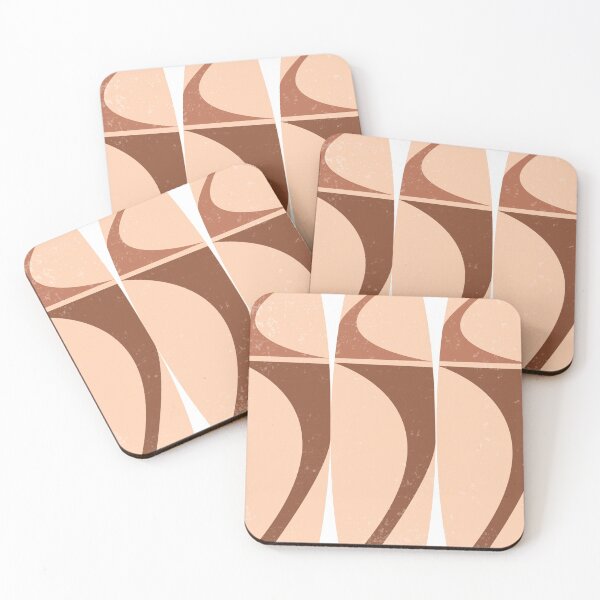 Item preview, Terracotta Abstract 45 - Modern, Contemporary Art - Abstract Organic Shapes - Surfboards - Brown designed and sold by Studio Grafiikka.