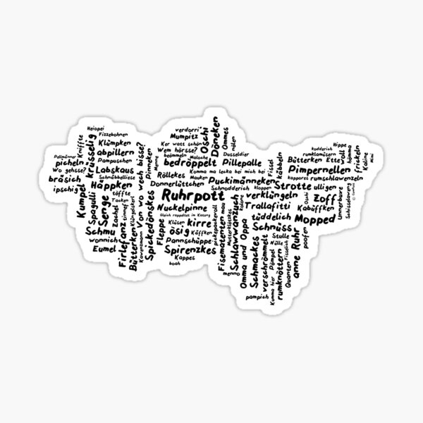 Mundart in Form - Ruhrpott II Sticker