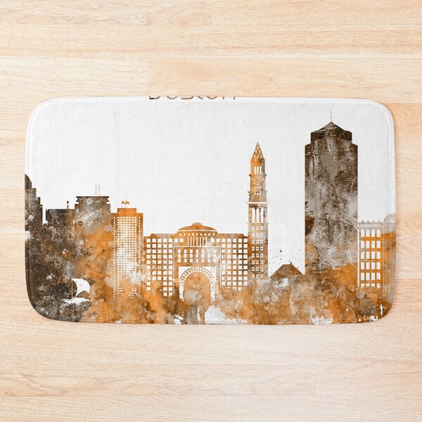 Item preview, Boston Massachusetts Warm Skyline designed and sold by DimDom.