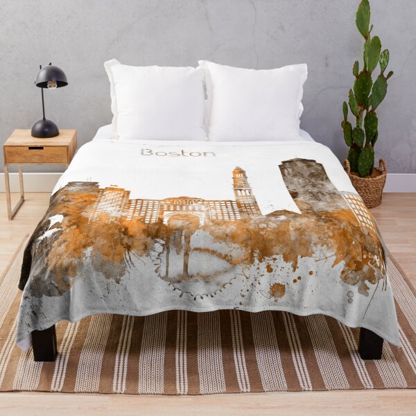Item preview, Boston Massachusetts Warm Skyline designed and sold by DimDom.