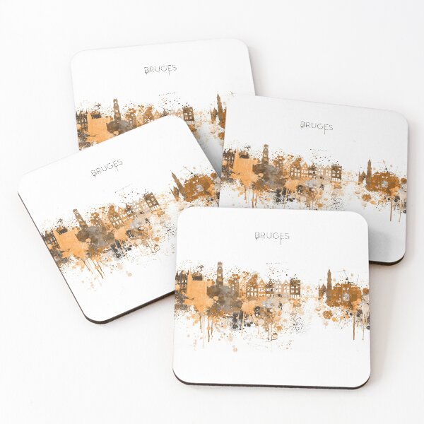 Item preview, Bruges Belgium Warm Skyline designed and sold by DimDom.