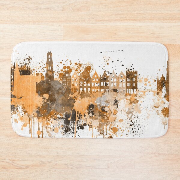Item preview, Bruges Belgium Warm Skyline designed and sold by DimDom.