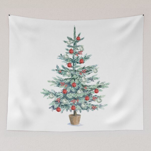 Item preview, Christmas tree with red balls designed and sold by anyuka.