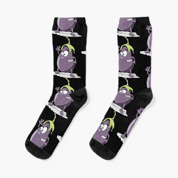 Eggplant Guy Socks