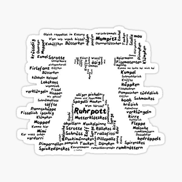 Mundart in Form - Zeche III Sticker