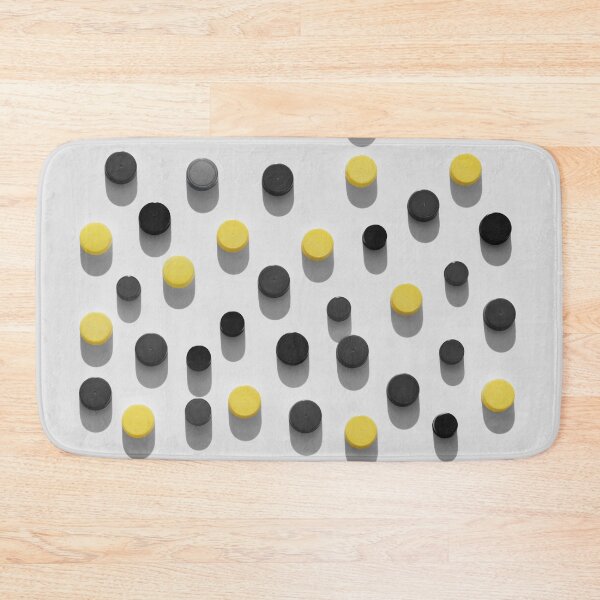 Item preview, Plastic bottle caps background with black and yellow pattern designed and sold by Claraveritas.