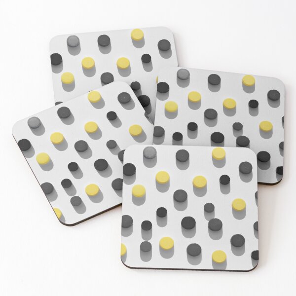 Item preview, Plastic bottle caps background with black and yellow pattern designed and sold by Claraveritas.