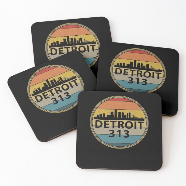 Item preview, Retro Vintage Detroit 313 Design designed and sold by CrazyWebs.