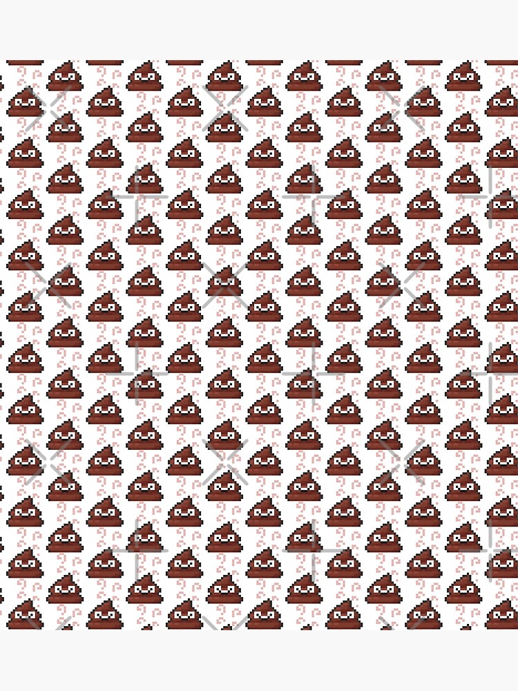 Tarjetas De Felicitacion Pixel Caca Emoji Lindo De Desigma Redbubble