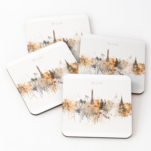 Item preview, Brussels Belgium Warm Skyline designed and sold by DimDom.
