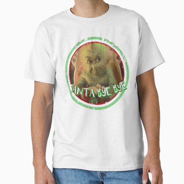 Vista previa del artículo con la obra «Adios santa», diseñado y vendido por derrymerch.