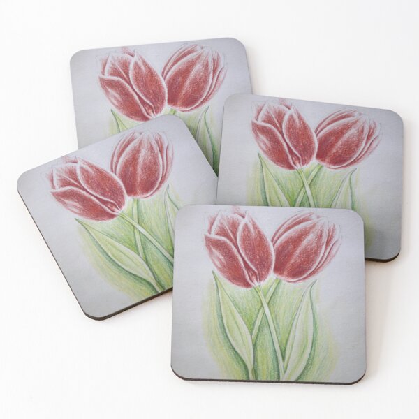 Item preview, Two red tulips designed and sold by Evone.