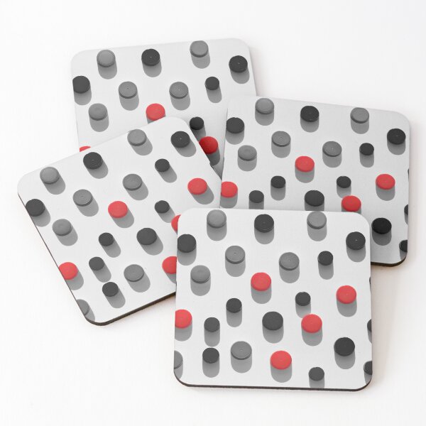 Item preview, Plastic bottle caps background with black and red pattern designed and sold by Claraveritas.