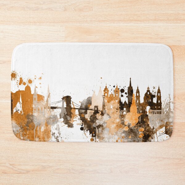 Item preview, Budapest Hungary Warm Skyline designed and sold by DimDom.
