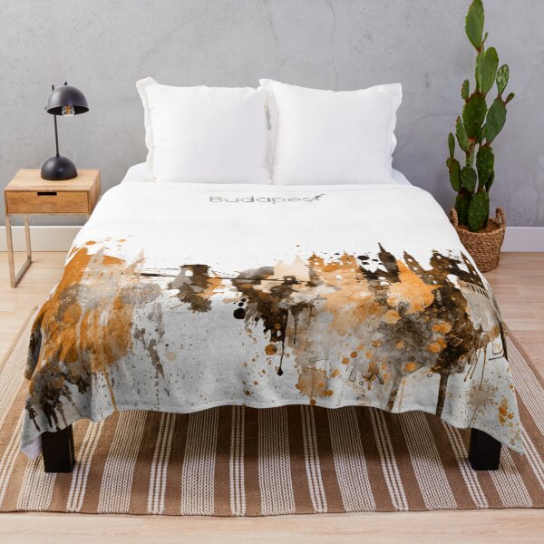 Item preview, Budapest Hungary Warm Skyline designed and sold by DimDom.