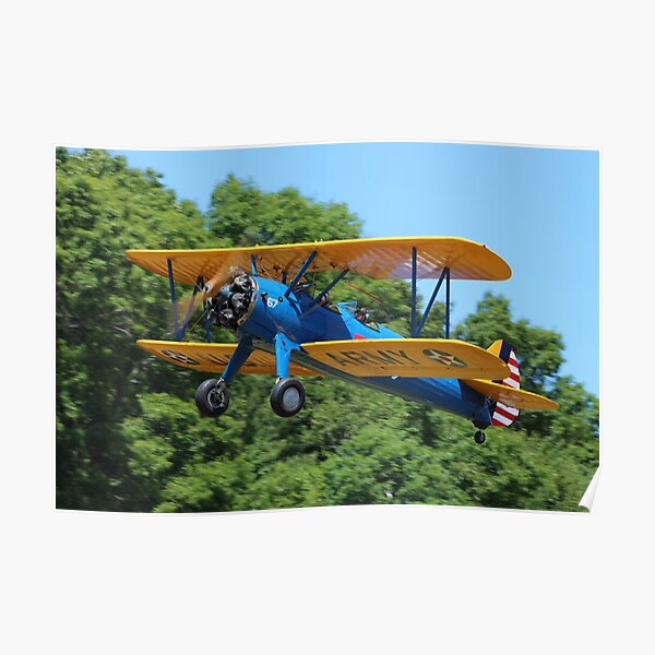 Boeing-Stearman Kaydet Biplane Trainer Aircraft Poster