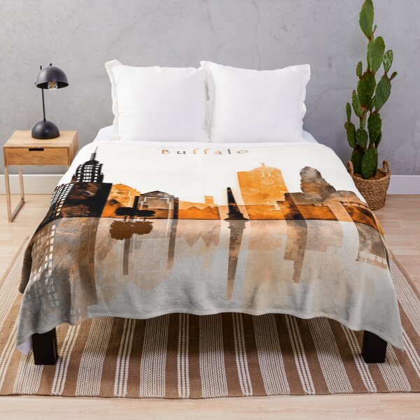 Item preview, Buffalo New York Warm Skyline designed and sold by DimDom.