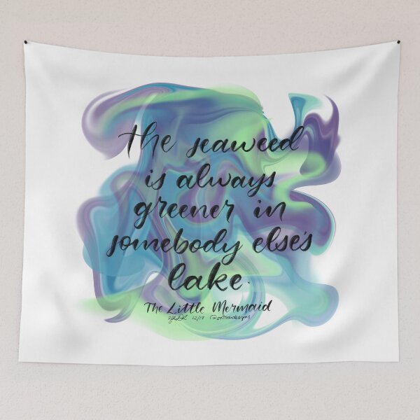 Item preview, The Seaweed is Always Greener - The Little Mermaid designed and sold by zoltrondesigns.