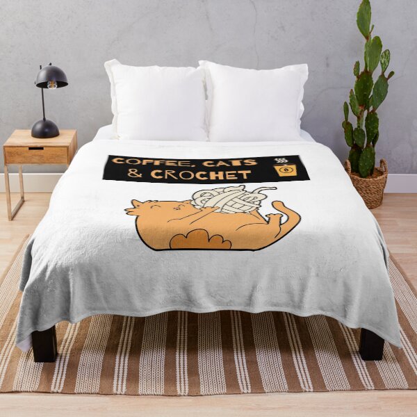 Item preview, Coffee, Cats & Crochet designed and sold by aliveinmiddle.