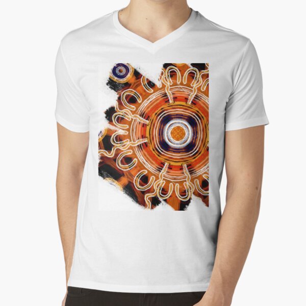 Gathering around the fire V-Neck T-Shirt