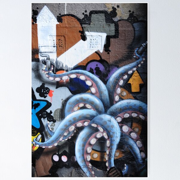 Poster: Art Redbubble | Octopus Graffiti