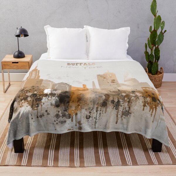 Item preview, Buffalo New York Warm Skyline designed and sold by DimDom.